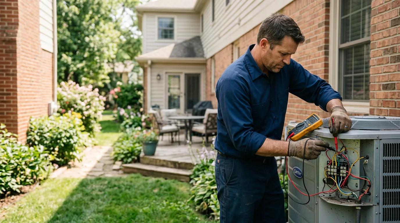 HVAC technician working near Gladstone, ND
